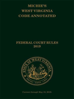 cover image of Michie's West Virginia Code Annotated